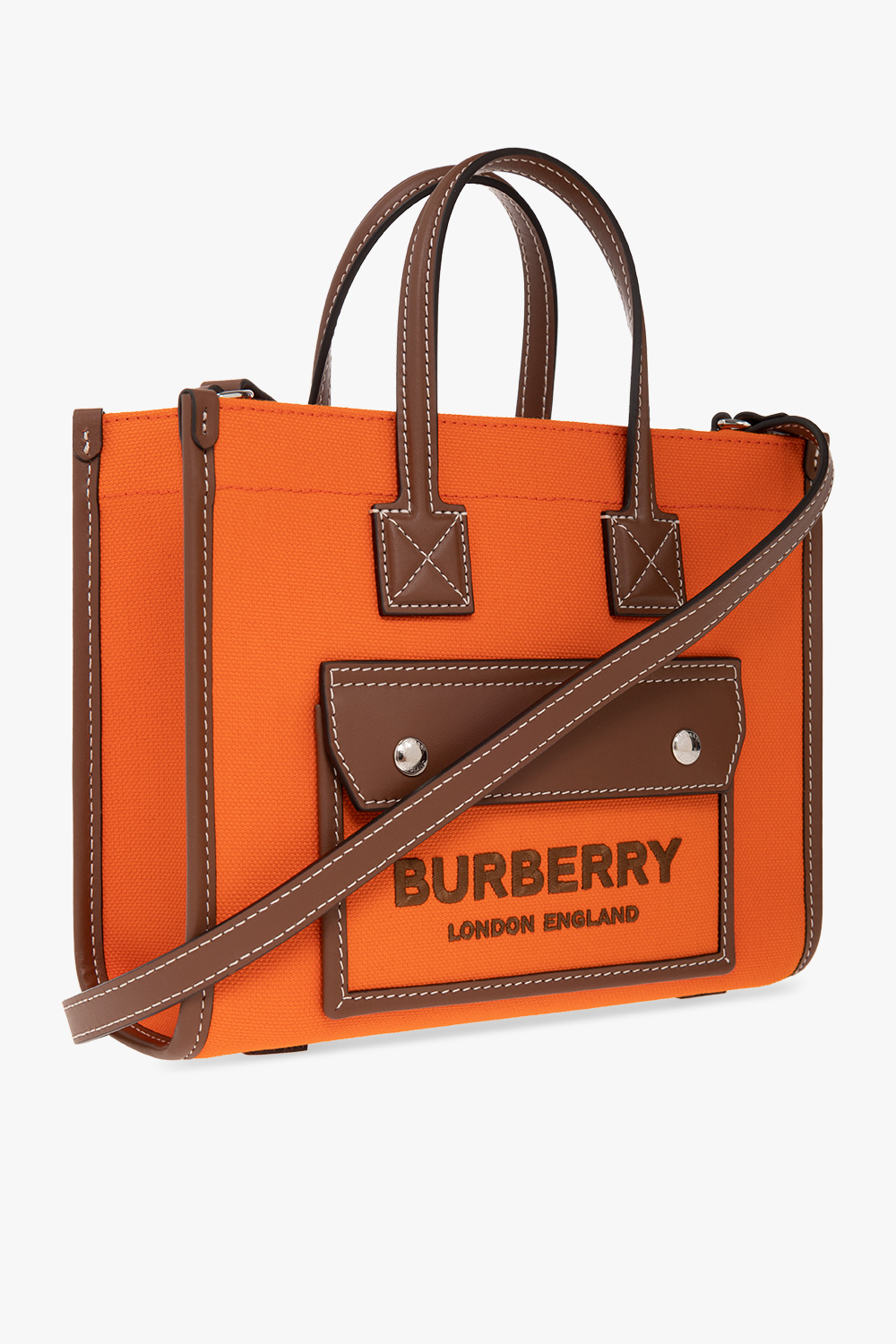 Burberry 'freya Mini' Shopper Bag in Pink