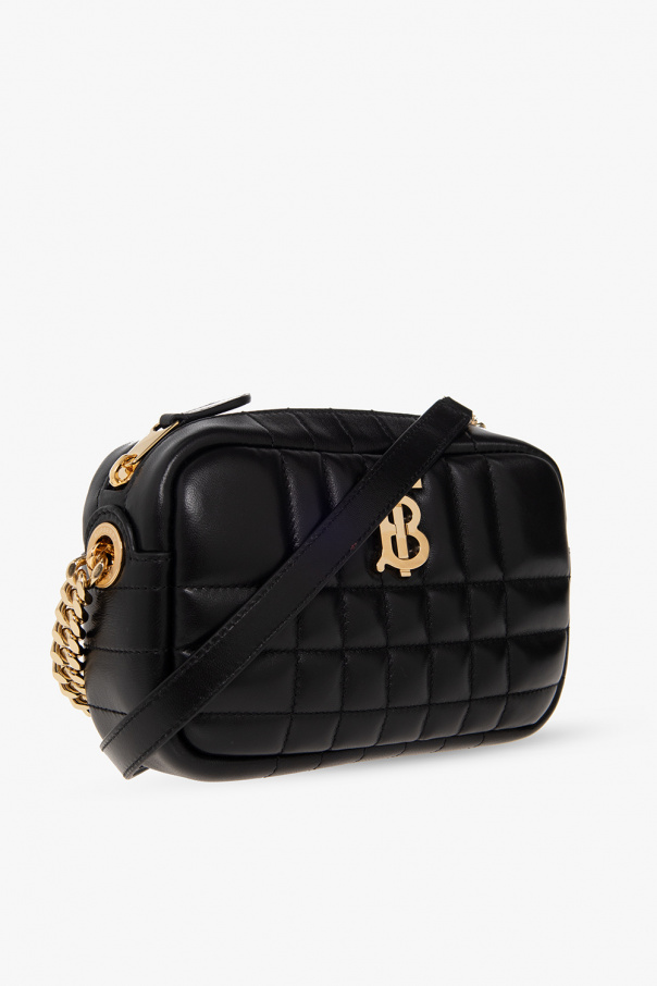 Burberry Lola Quilted Lambskin Leather Belt Bag in Black