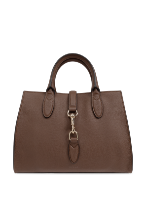Leather bag `Medium with Hook Closure`