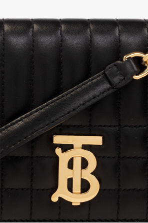 burberry denim ‘Lola’ wallet with strap