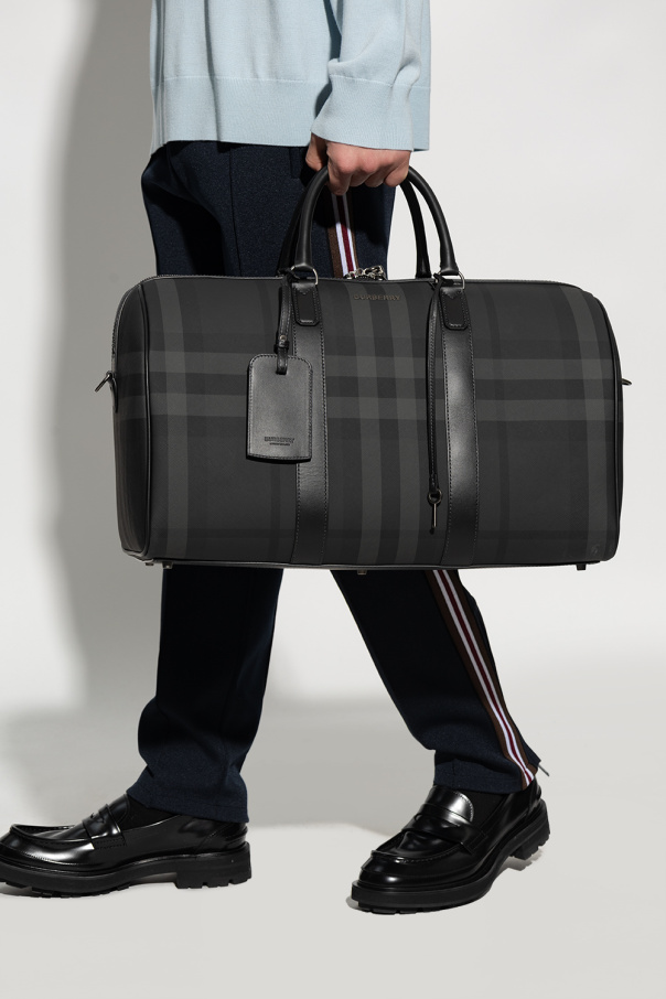 burberry Piping Checked duffel bag