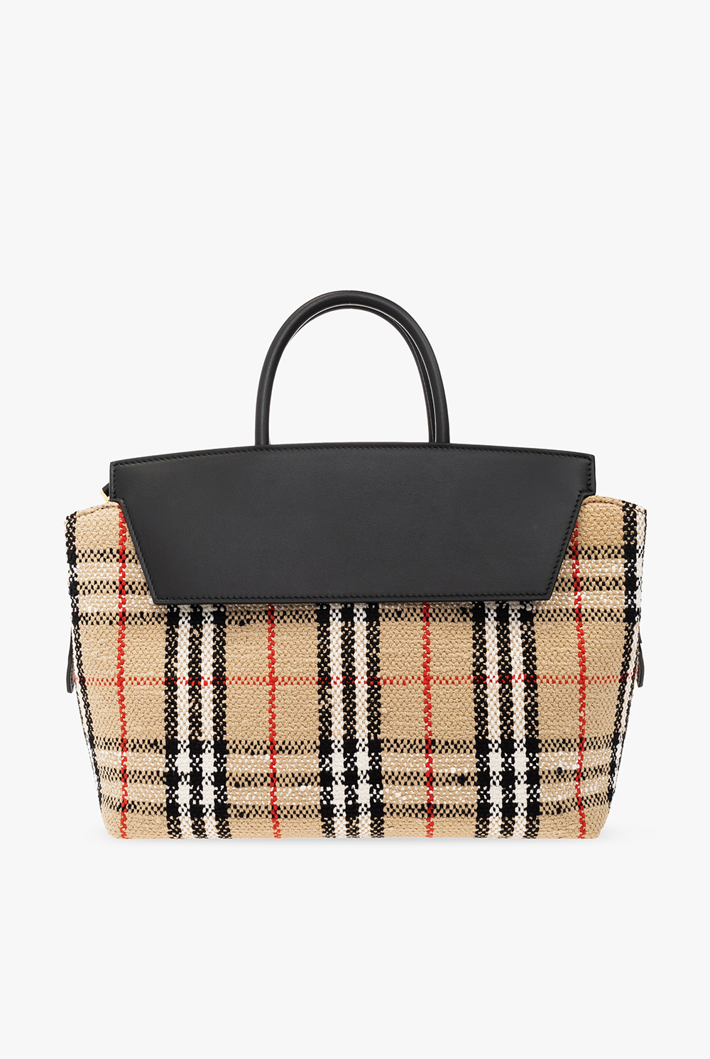 Burberry Vintage Check Two-handle Title Bag Mini Archive Beige in Cotton  Canvas/Polyester with Gold-tone - US