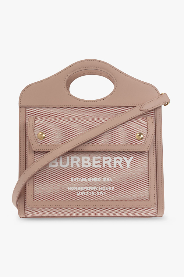 Burberry logo-tape Shoulder bag with logo