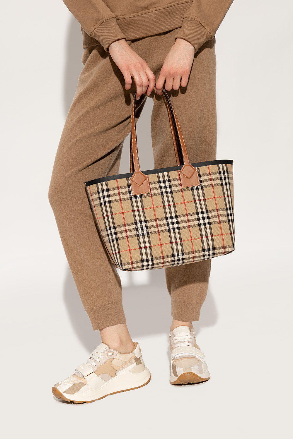 Beige 'London Small' shopper bag Burberry - Vitkac Sweden