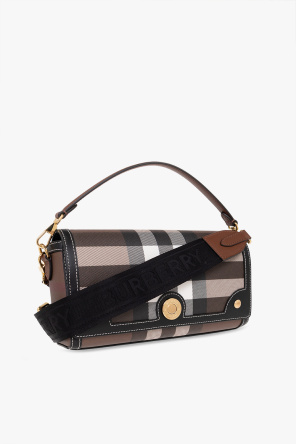 Burberry burberry pocket mini canvas and leather tote