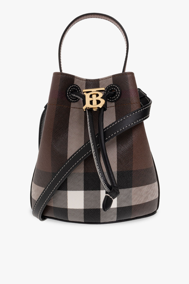 Burberry SHIRT ‘TB Mini’ bucket shoulder bag