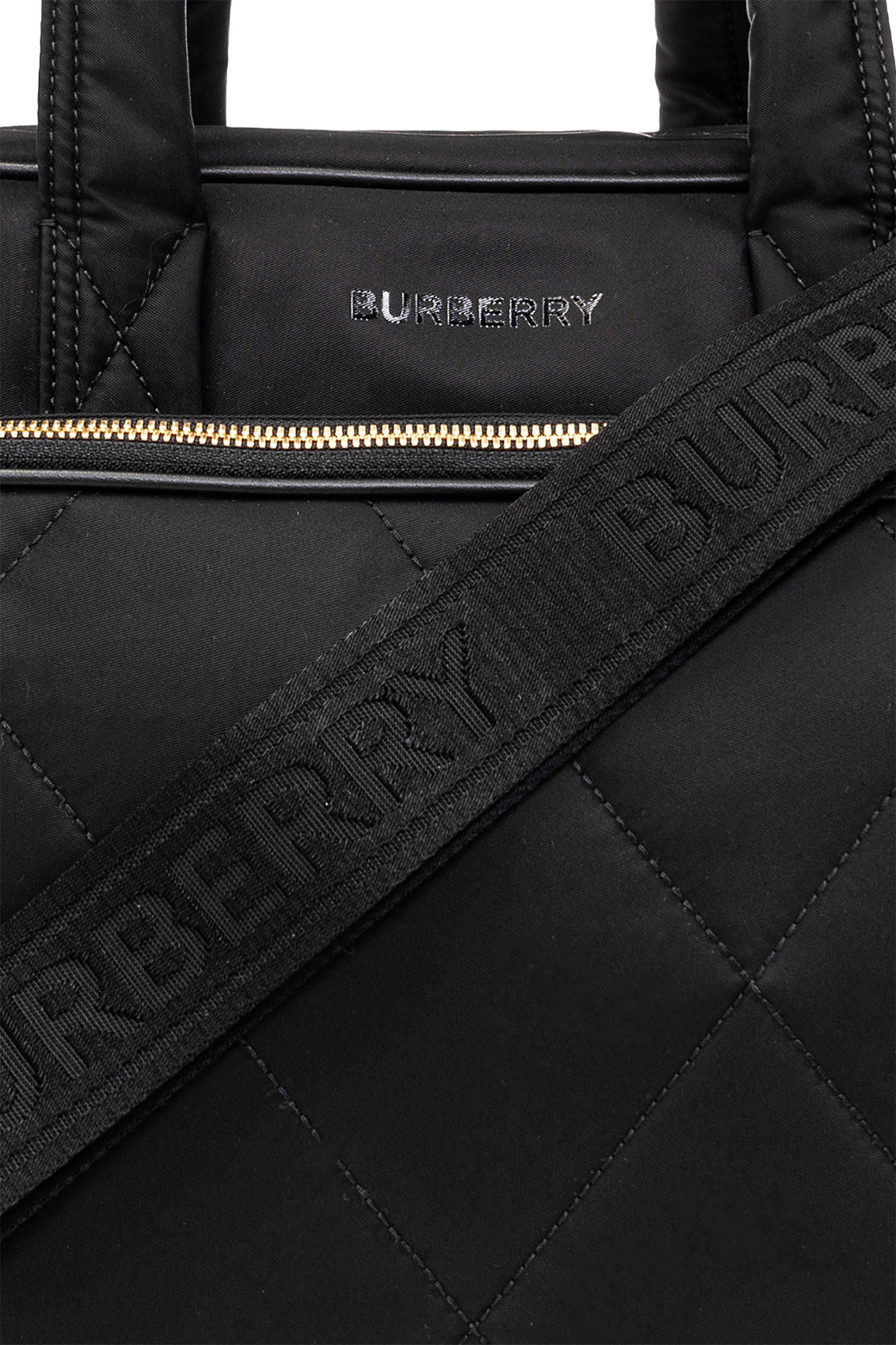 Burberry Kids Black Diaper Bag