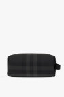 Burberry BLACK Checked wash bag