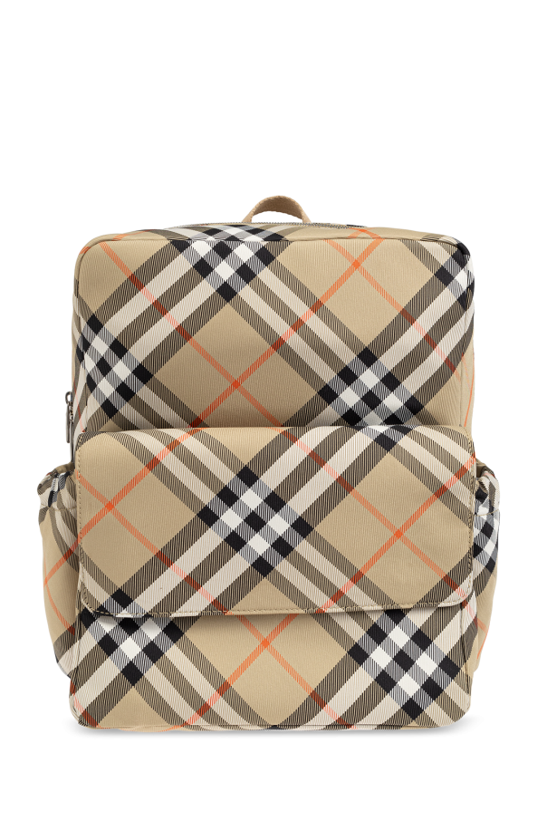 Burberry Kids Backpack with check pattern