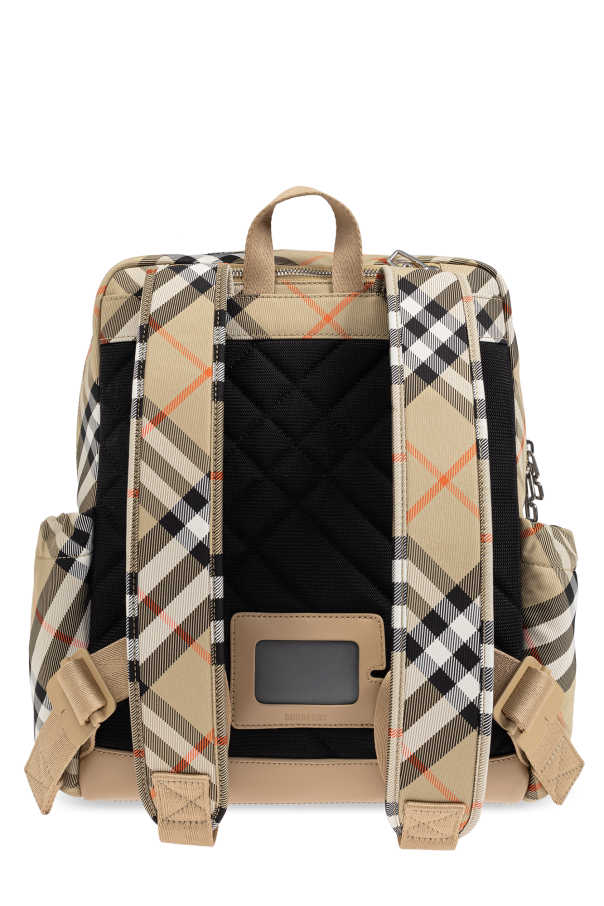 Burberry Kids Backpack with check pattern