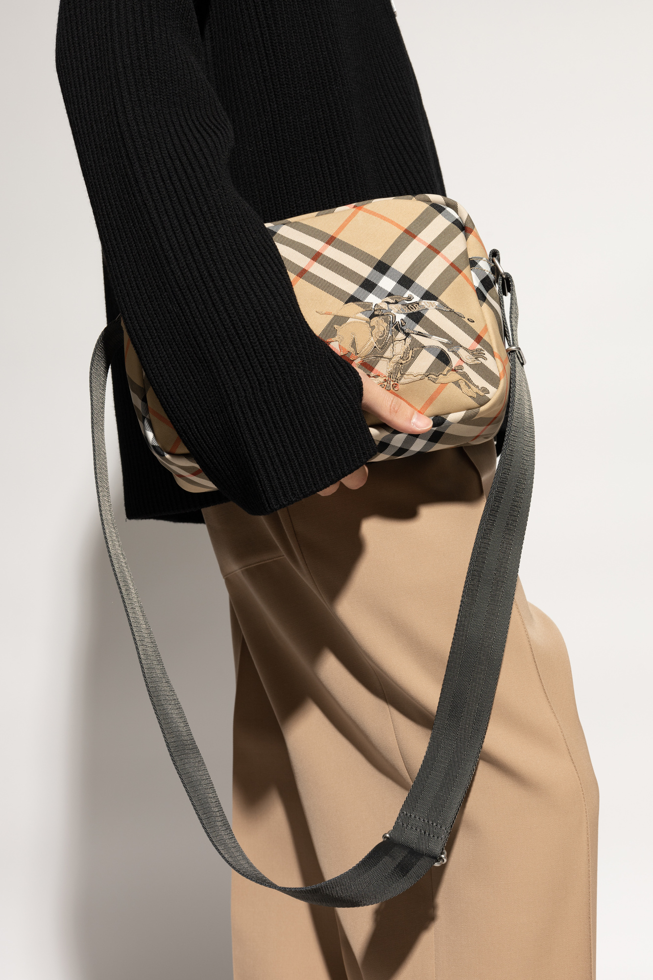 Burberry Check Pattern Shoulder Bag