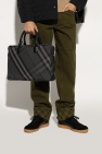 Burberry GREY Briefcase with shoulder strap