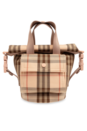 Bag with check pattern