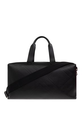 Leather carry-on bag