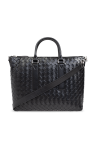 Bottega Veneta BLACK Briefcase Intrecciato Soft