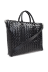 Bottega Veneta BLACK Briefcase Intrecciato Soft
