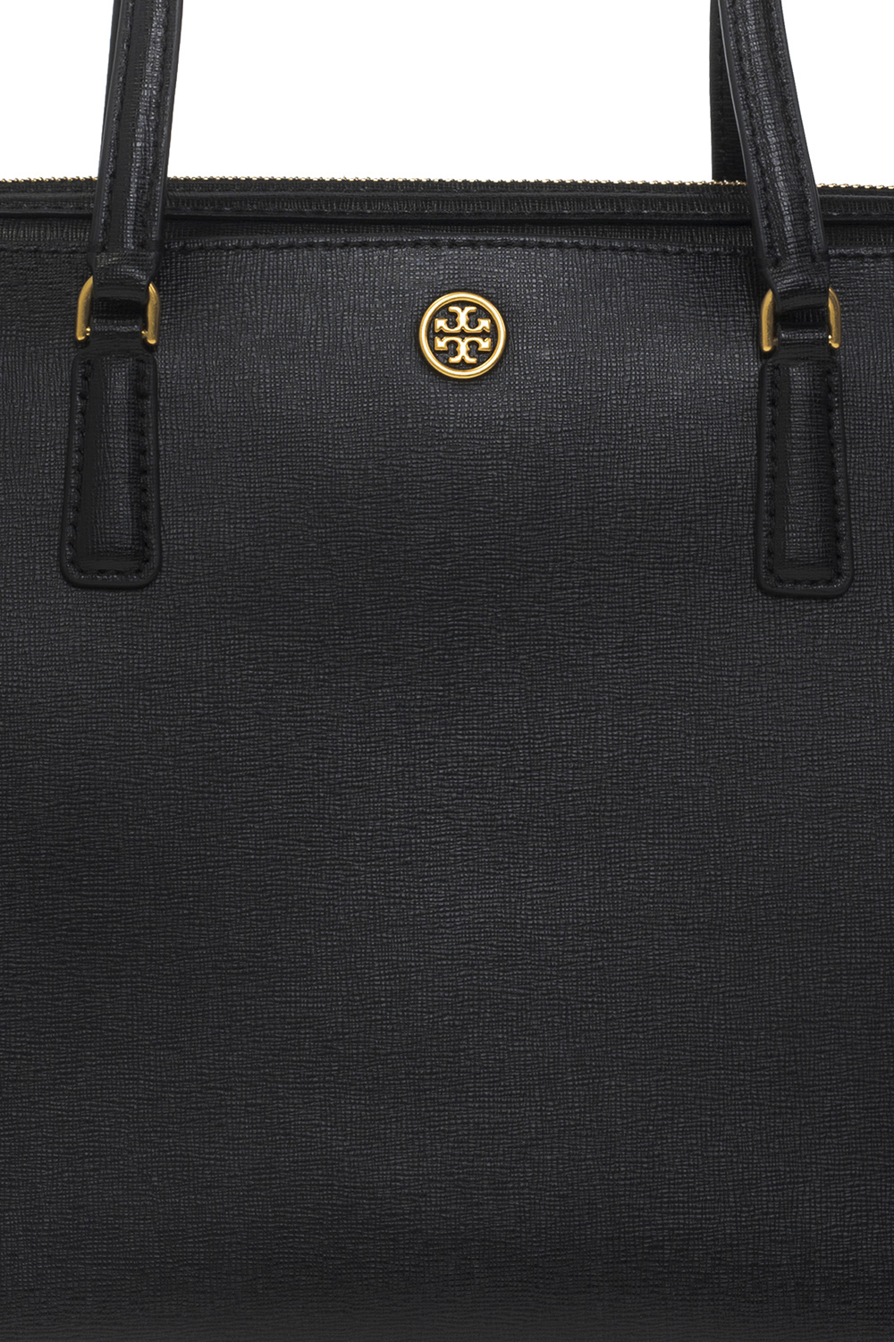 Black 'Robinson Small' shoulder bag Tory Burch - logo buckle top-handle tote  Schwarz - IetpShops Philippines