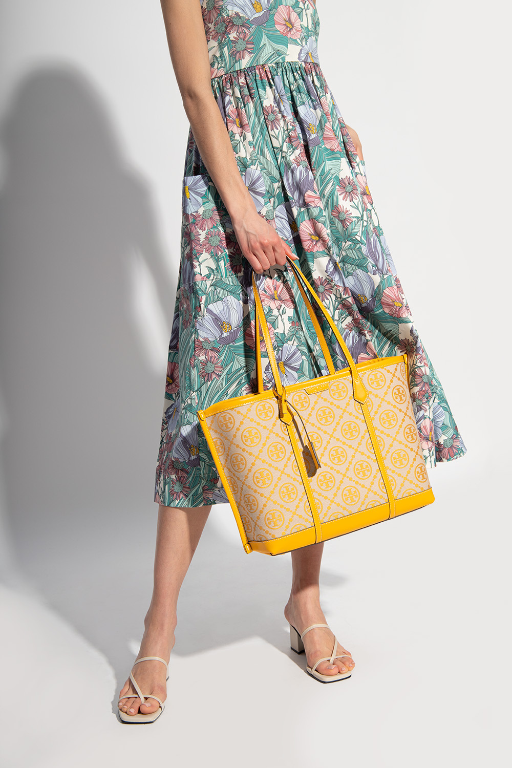 Tory Burch Perry Monogram' Shopper Bag Women's Yellow | Vitkac