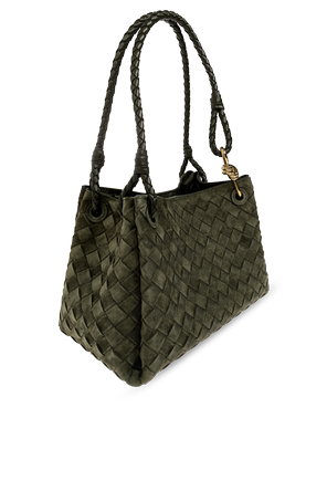 Bottega Veneta Zamatová taška „Parachute“