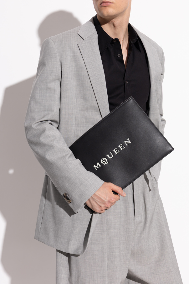 Alexander McQueen Bolso de mano de cuero