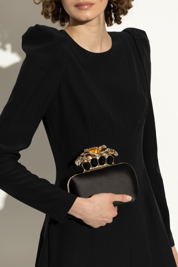 Alexander McQueen Carnation Knuckle clutch