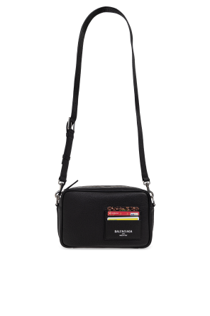 Leather shoulder bag `Credit`