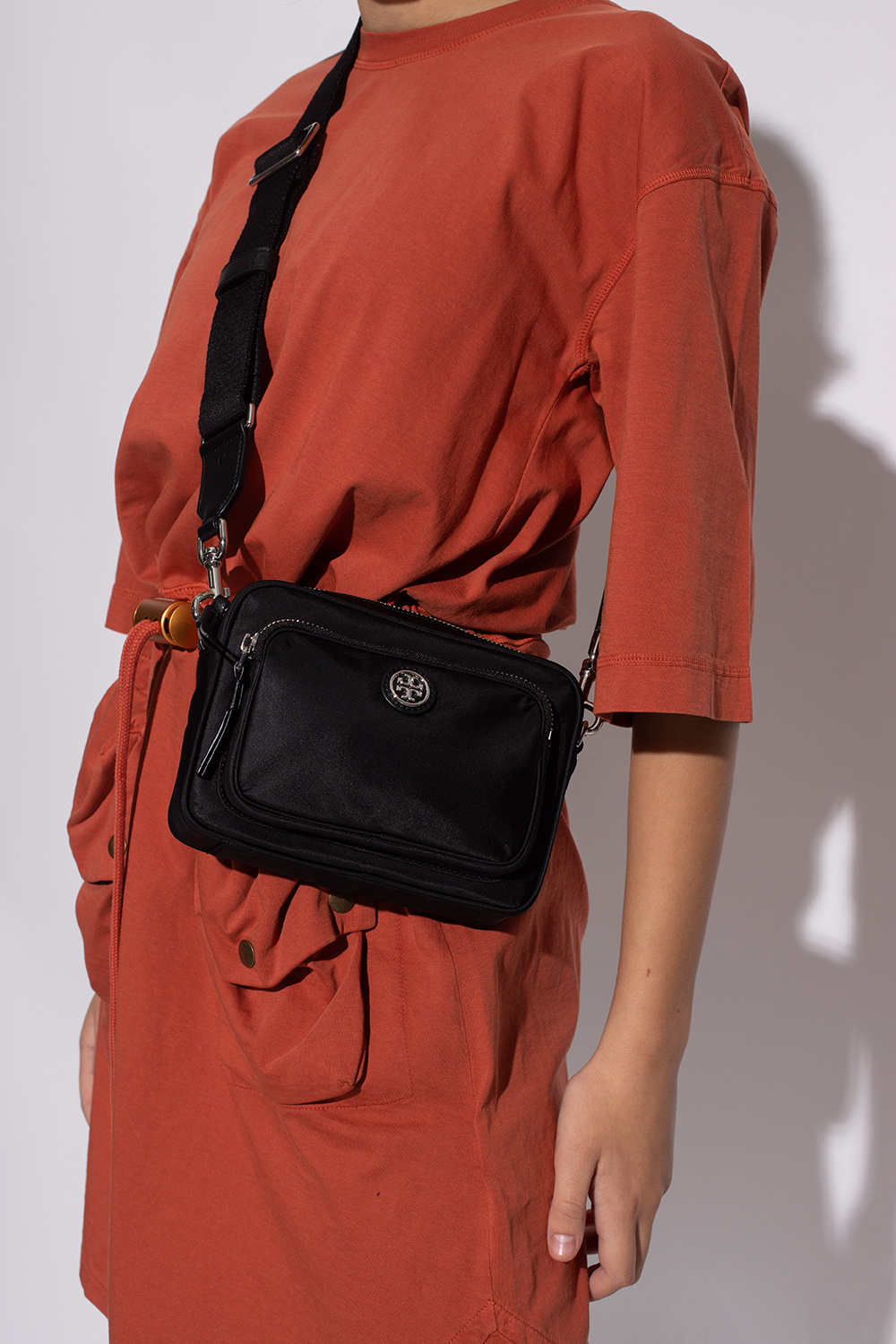 Tory Burch Make accessorising a luxurious experience when wearing this black bum bag from