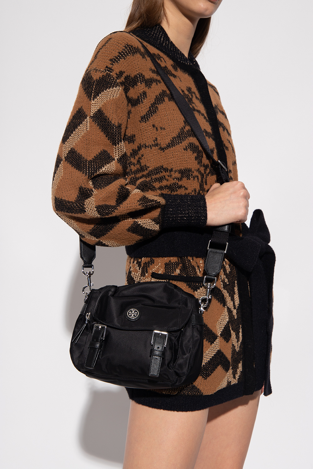Tory Burch ‘T Monogram Jacquard Mini’ Shoulder Bag Women's Beige | Vitkac