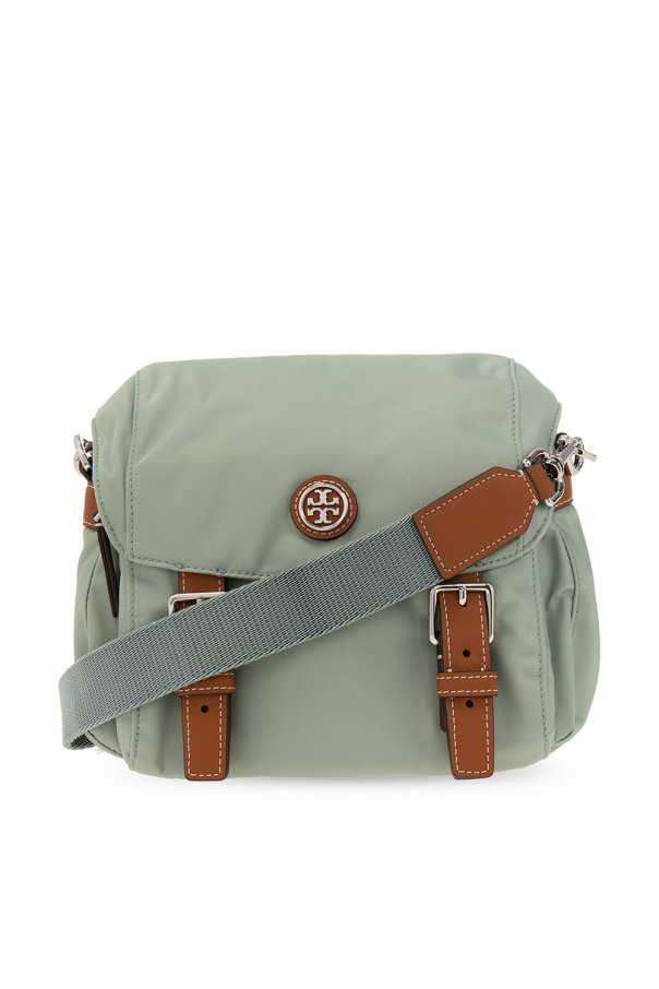 Green 'Virginia Small' shoulder woven bag Tory Burch - Collection Commuter  multi-pocket backpack Nero - EdifactoryShops Greenland
