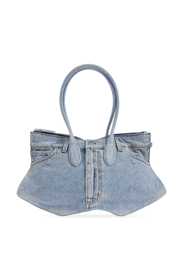Denim bag `Manta` od Alexander McQueen