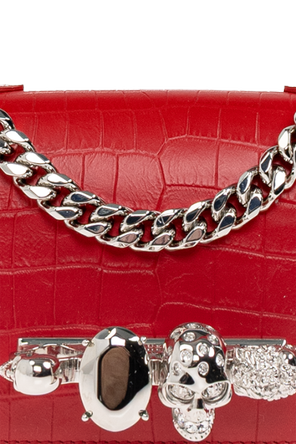 Alexander McQueen Kožená kabelka 'Jewelled Mini'