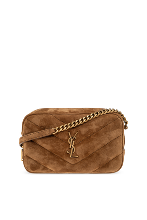 Suede shoulder bag ‘LouLou Mini’