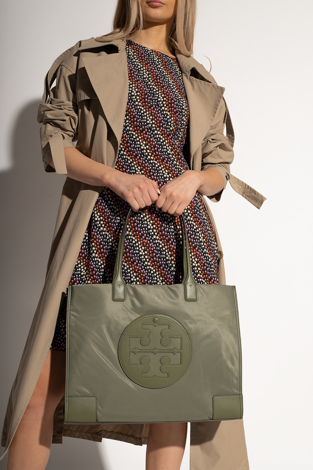 Tory Burch embroidered East West handbag purse 