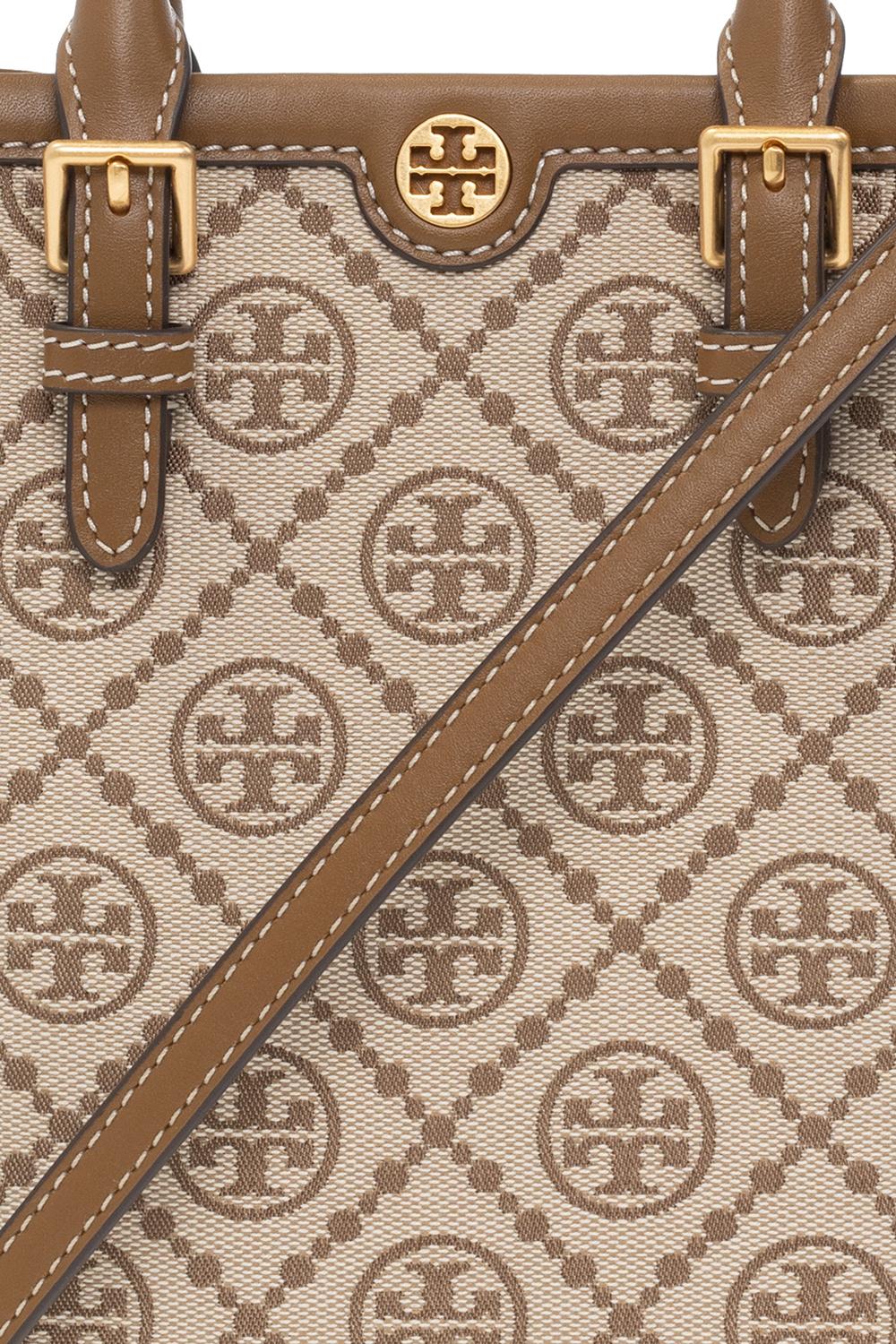 Tory Burch T Monogram Jacquard Mini N/S Tote, Luxury, Bags
