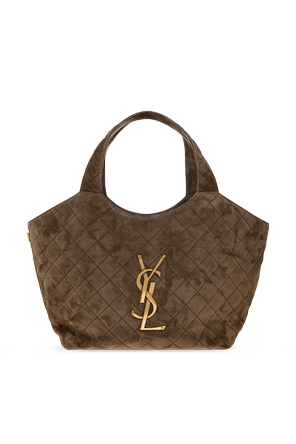 Suede tote bag ‘Icare Medium’