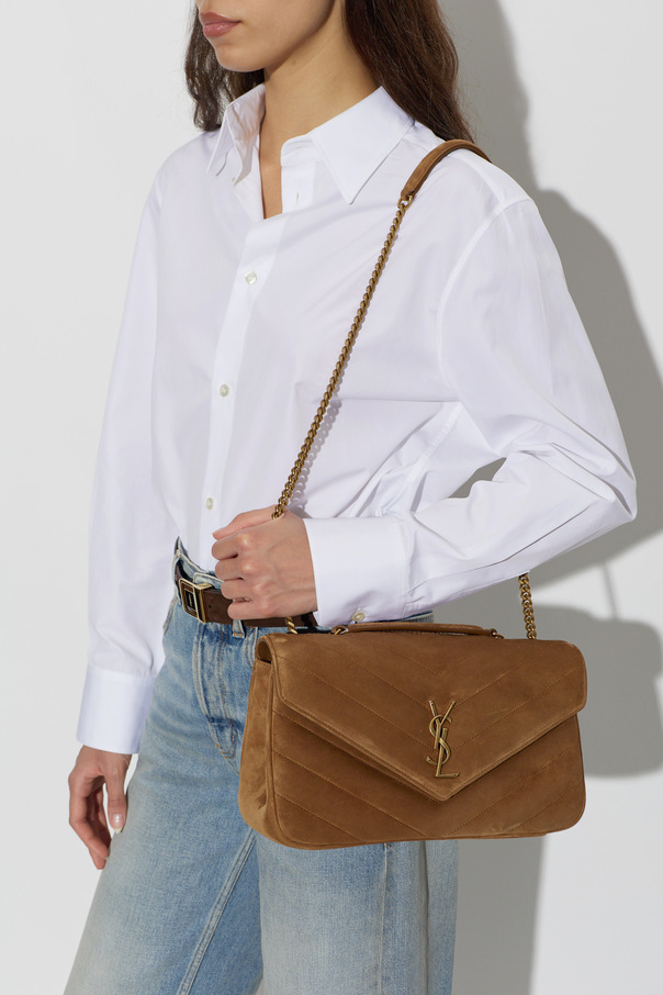 Saint Laurent ‘LouLou Medium’ suede shoulder bag