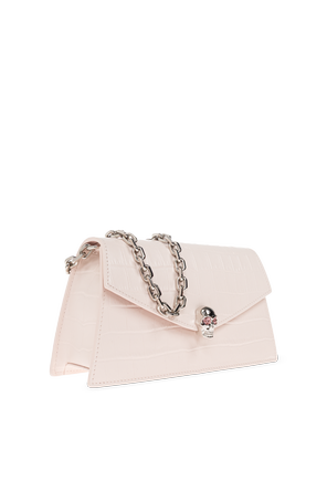 Alexander McQueen Leder-Tasche ‘Skull Mini’