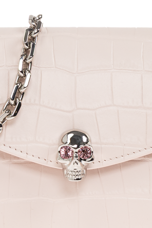 Alexander McQueen Leder-Tasche ‘Skull Mini’