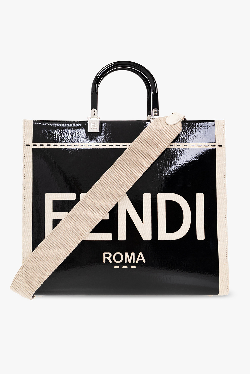 fendi badge ‘Sunshine Medium’ shopper bag