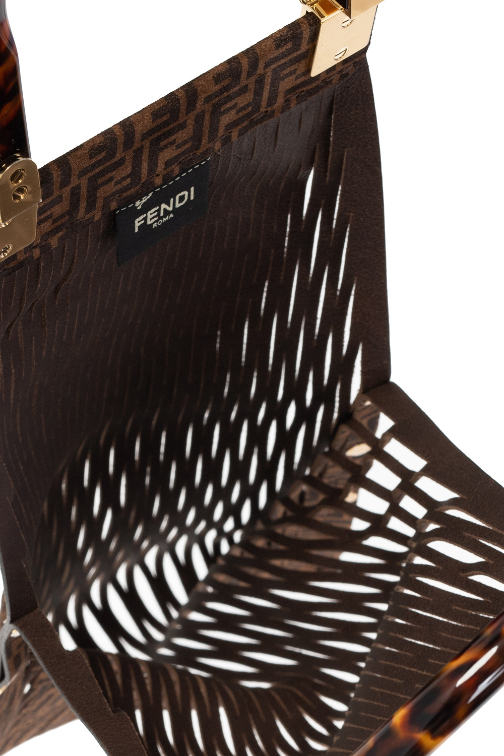 Fendi 'fendi embossed ff motif panel backpack
