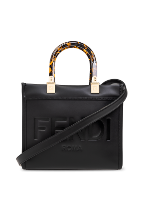 Fendi Logo-Print Canvas and Faux-Leather Backpack