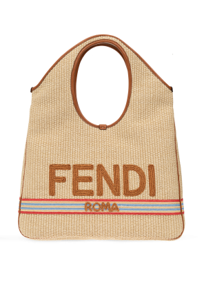 Fendi logo wallet-on-chain Blau