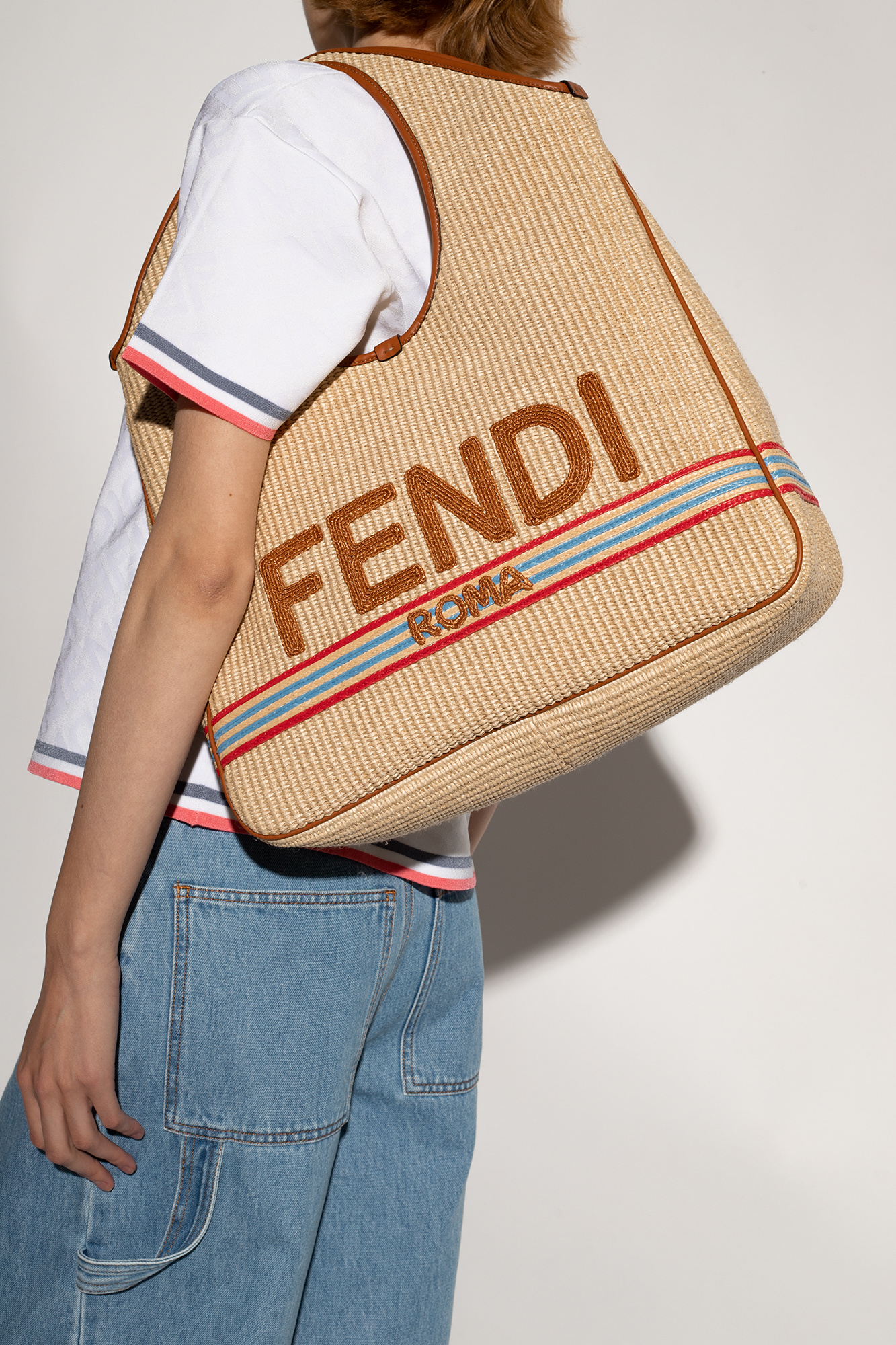 Pre-Loved Fendi Zucca Nylon Shoulder Bag - Beige 'Shopping' shopper bag  Fendi - CamaragrancanariaShops Ukraine