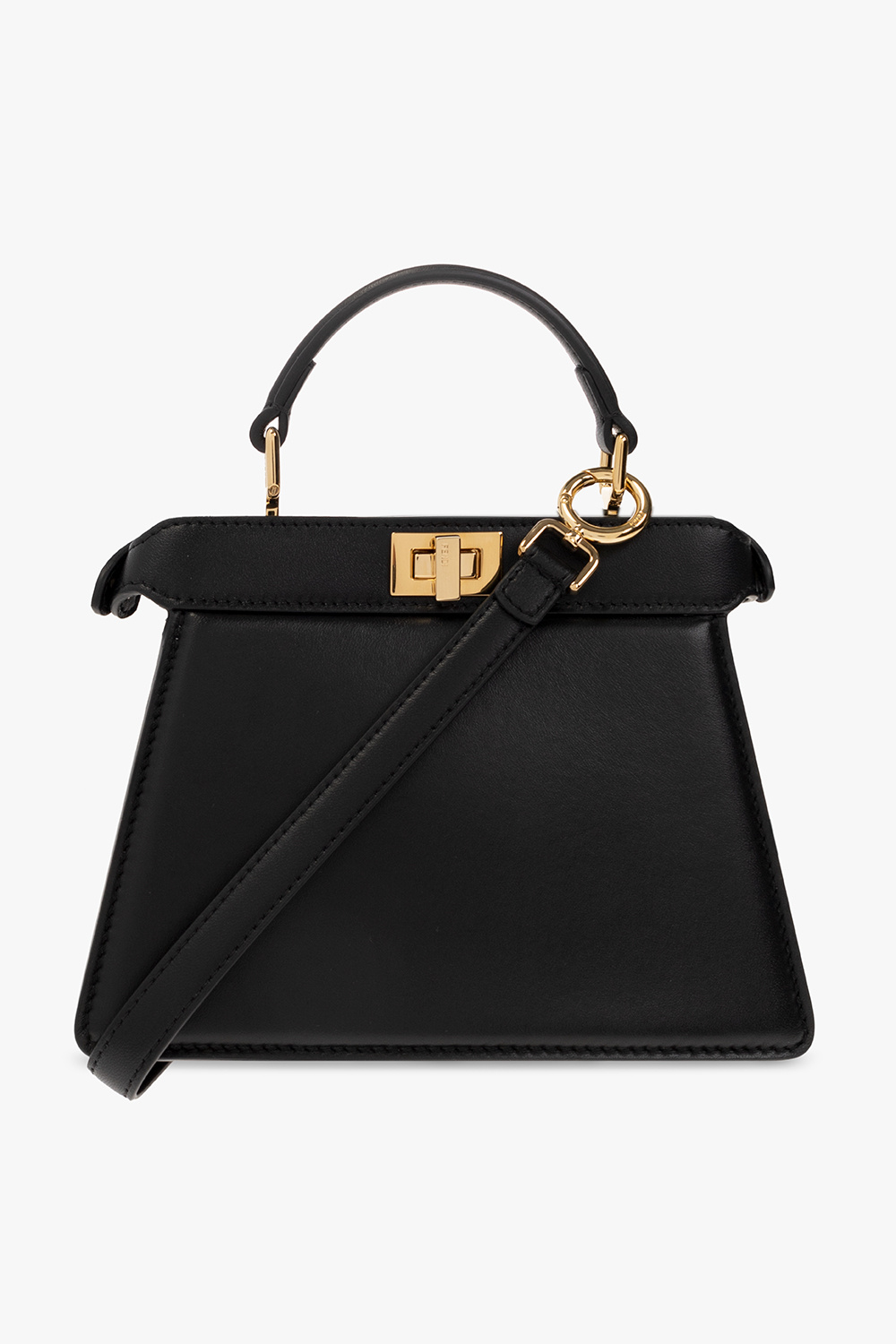 Fendi 'By The Way' back in black leather with fur Bag Bug. Street