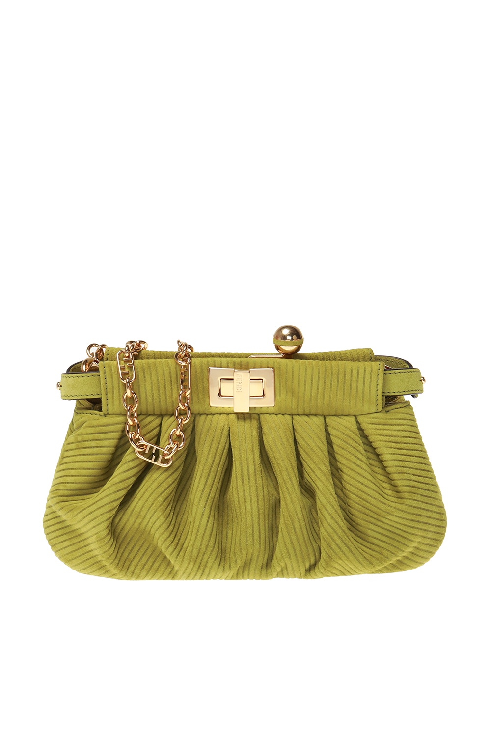 fendi peekaboo green suede