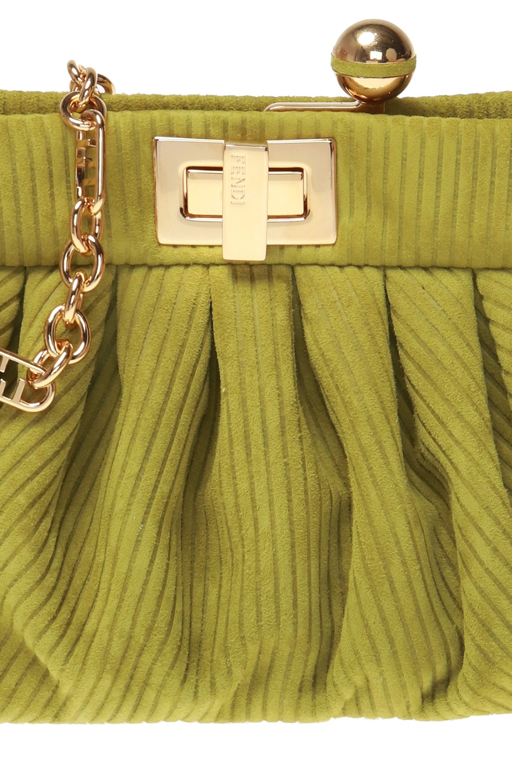 fendi peekaboo green suede