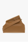 shopping bag fendi zucca in tela monogram marrone e pelle marrone