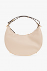 fendi short Straw Leather Slim Clutch Bag Shoulder Bag Beige 8BT337
