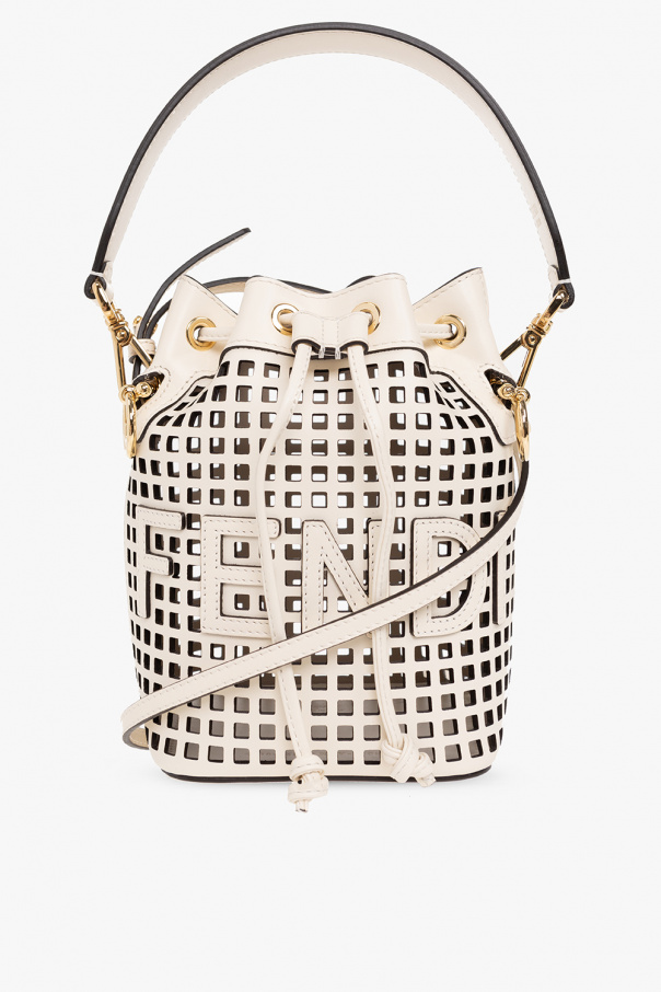 fendi knitted ‘Mon Tresor Mini’ bucket bag