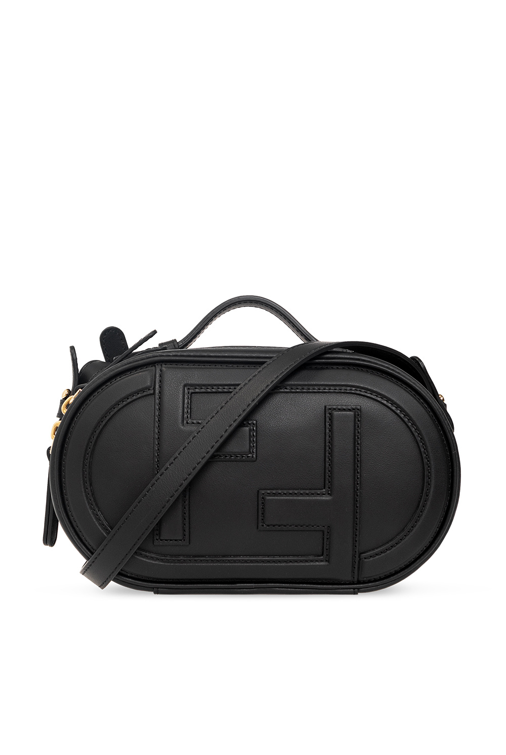 O'Lock Mini Camera Case - Black leather mini bag